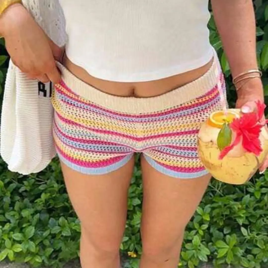 Women's Summer Vacation Sweater Shorts