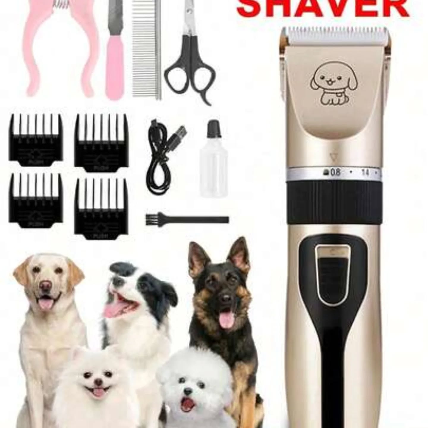 USB Rechargeable Dog Hair Clipper