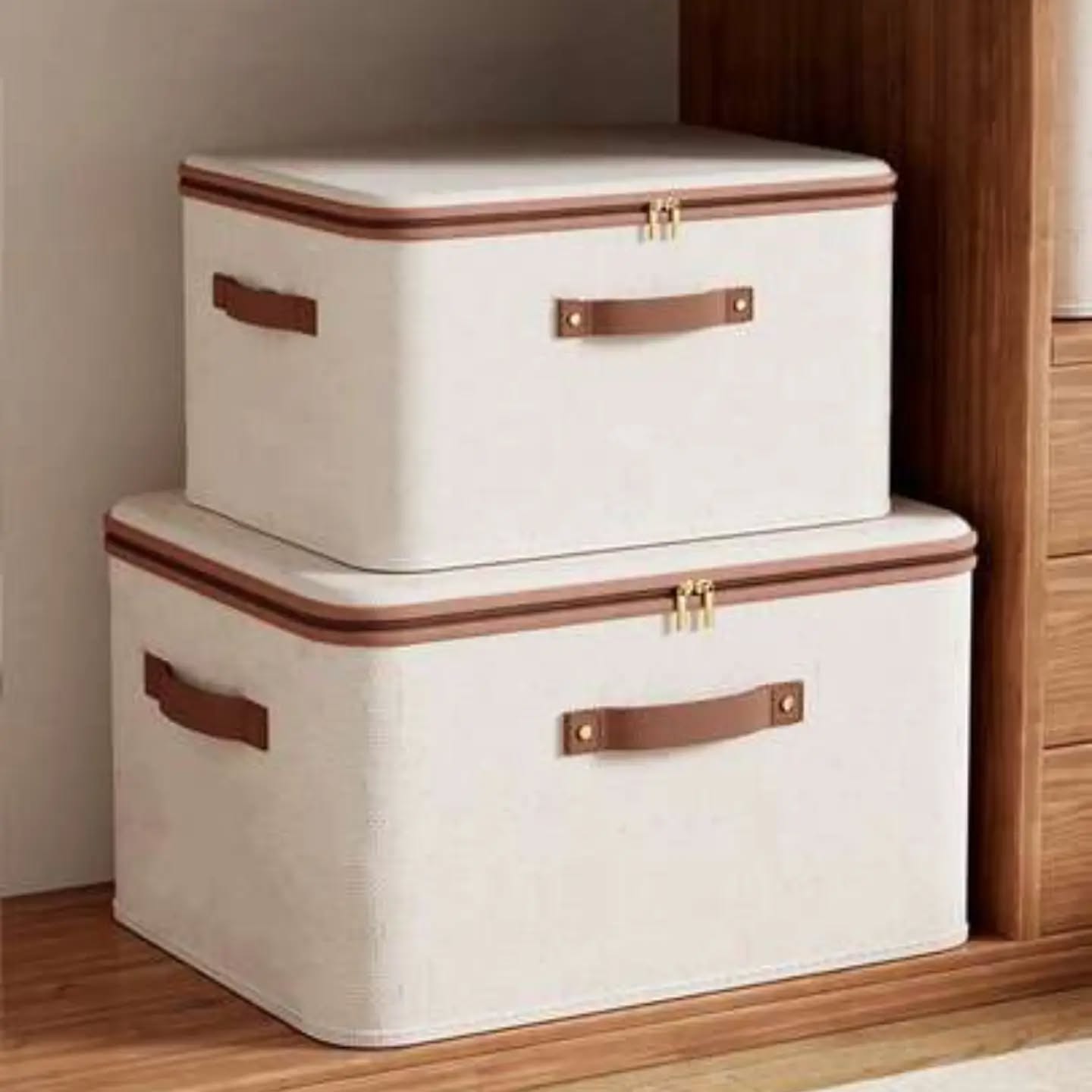 Foldable Storage Box - Essential Home Storage Box With Double-Sided Zipper
