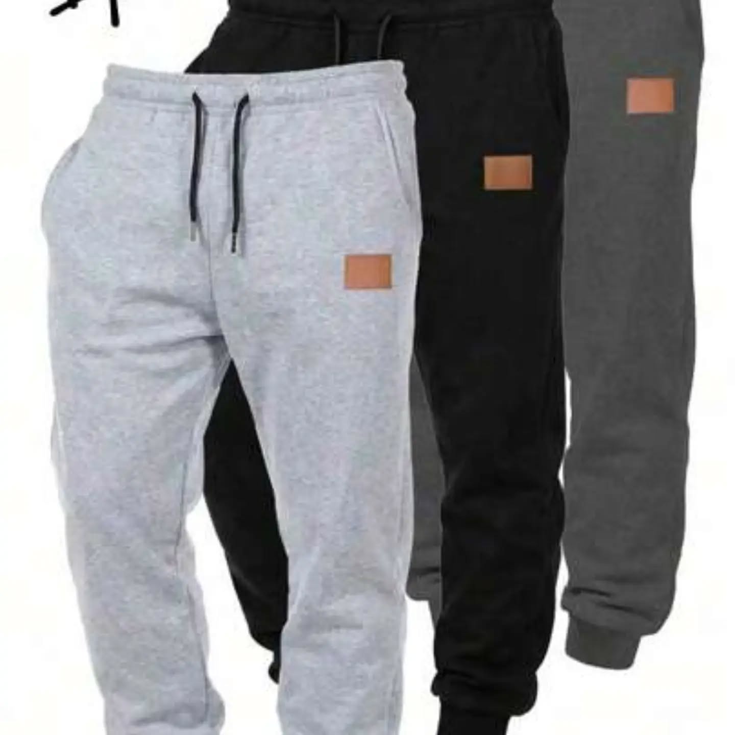 1pc Unisex Casual Loose Drawstring Waist Jogger Pants