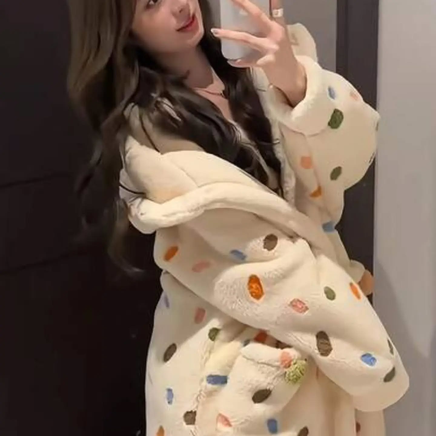 2026 Women's Cute Autumn/Winter New Coral Fleece Bathrobe