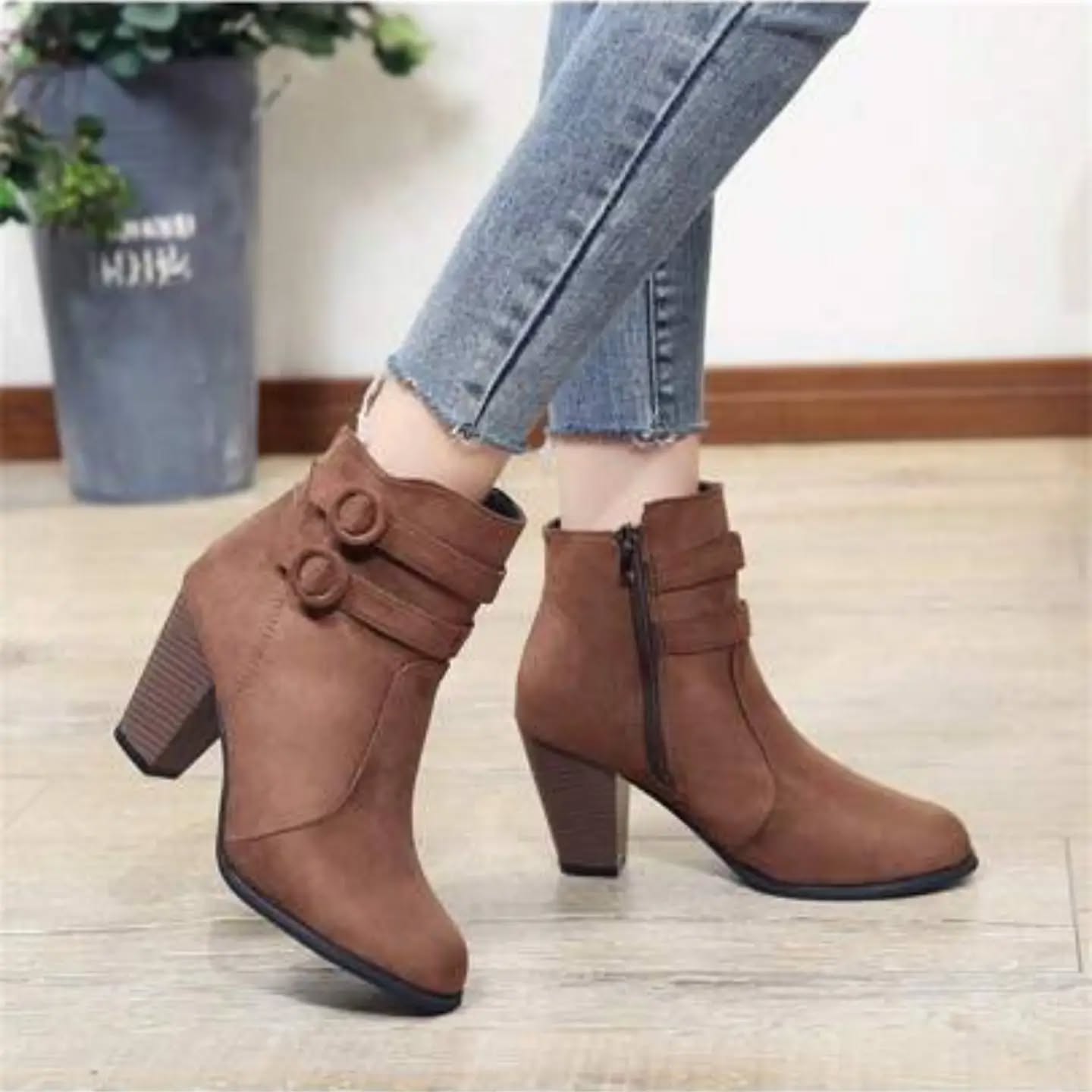 Fall/Winter Women's Chunky Heel Ankle Boots